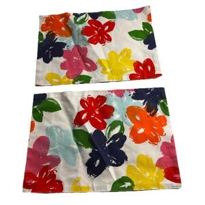 Kate Spade New York - Flowerbox Flower Placemats - Colorful 9x13 in - Set Of 2